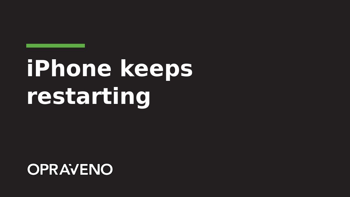 Why an iPhone keeps restarting: causes and fixes